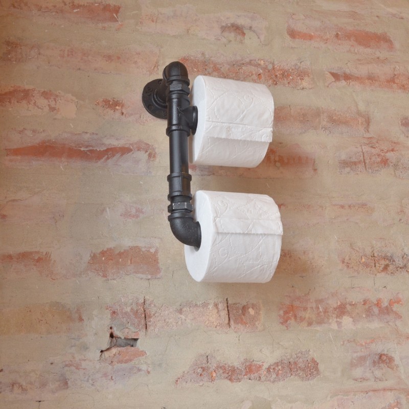 DUPLA WC-PAPÍR TARTÓ FEKETE DUPLA WC-PAPÍR TARTÓ FEKETE