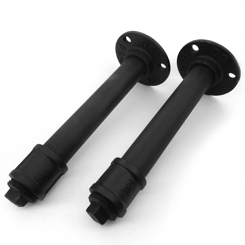 POLCTARTÓ KONZOL PÁR EGYENES 25CM FEKETE FALI POLC KONZOL POLCTARTÓ KONZOL PÁR EGYENES 25CM FEKETE FALI POLC KONZOL