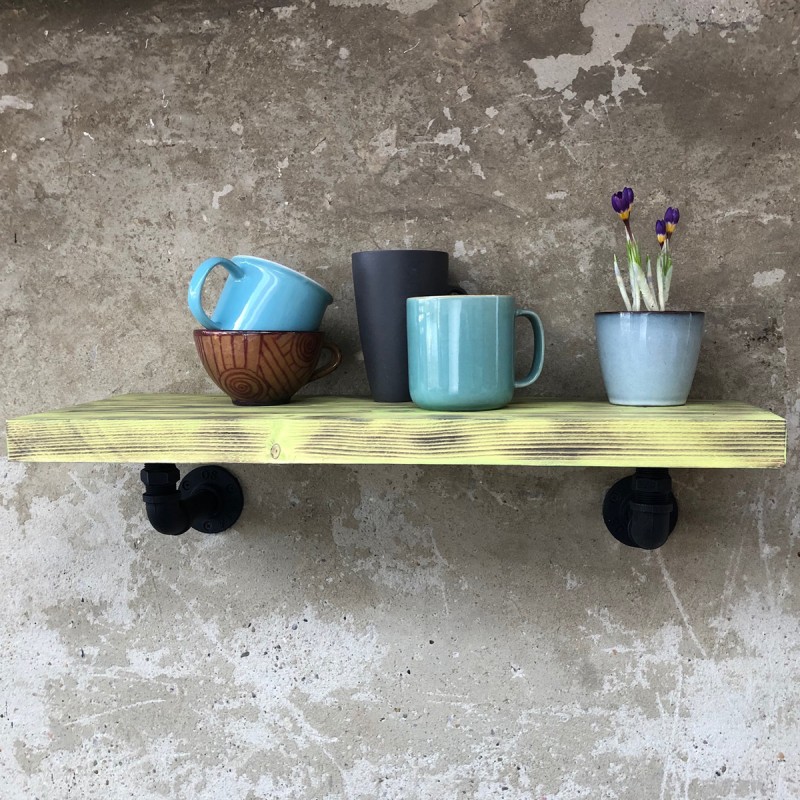 FALI POLC ZÖLD TÖMÖRFA LAPPAL FALI POLC ZÖLD TÖMÖRFA LAPPAL