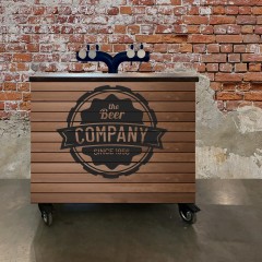 MOBIL SÖRPULT FA BORÍTÁSSAL 2/4 KEG 125CM 